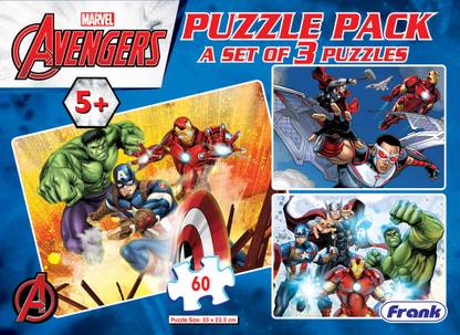 Frank Avengers (3 X 60Pcs.) - Puzzle Pack Puzzle