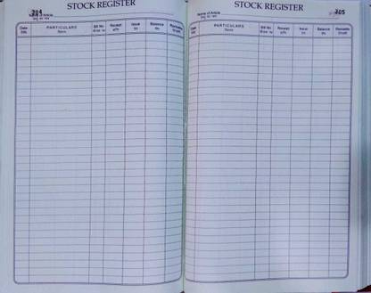 officekart A4 SIZE STOCK REGISTER 680 PAGES stock 800 1-Part stock register