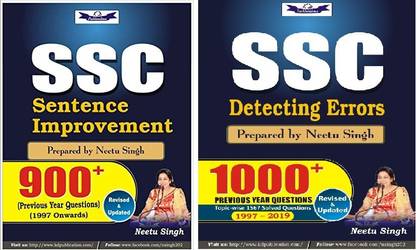 SSC Detecting Errors Book SSC Sentence Improvement Book Combo