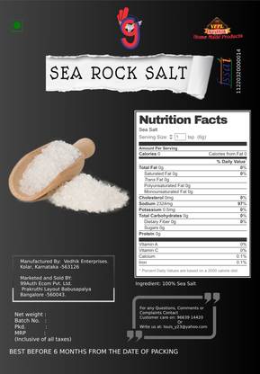 99Auth Rock Salt 2kg direct from Sea Original Sea Salt