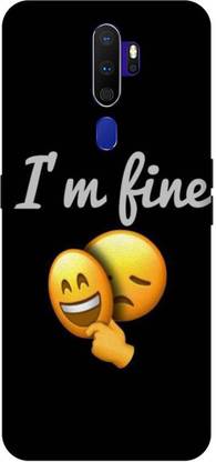 KARJUN Back Cover for OPPO A5 2020 Emoji Face Printed