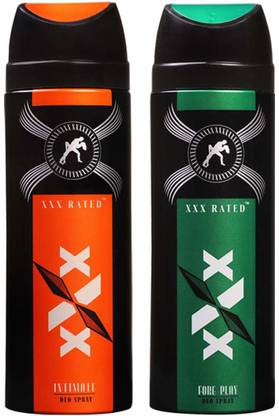 XXX Rated Intimate+Foreplay Deo combo 150ML+150ML Deodorant Spray  -  For Men & Women