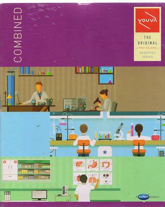 NAVNEET Practical Notebook Combined Pack of 5 Regular Notebook Single Line Interleaf 144 Pages
