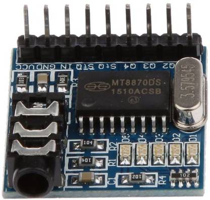 VGS MARKETINGS PZIN51001336 Imported Mt8870 Dtmf Voice Tone Decoder Module Telephone Audio Speech Decoding Module Micro Controller Board Electronic Hobby Kit