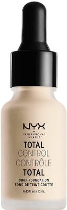 NYX PROFESSIONAL MAKEUP Total Control Drop Foundation - Pale, White Ivory With Yellow Undertone Foundation