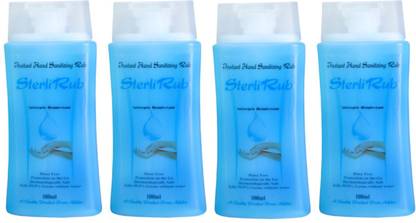 Adidev Instant Hand sanitizer Rub 400ml (Pack Of -4) Hand Sanitizer Bottle