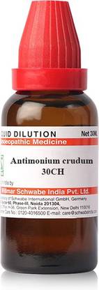 Dr.Willmar Schwabe India Antimonium Crudum 30CH Liquid