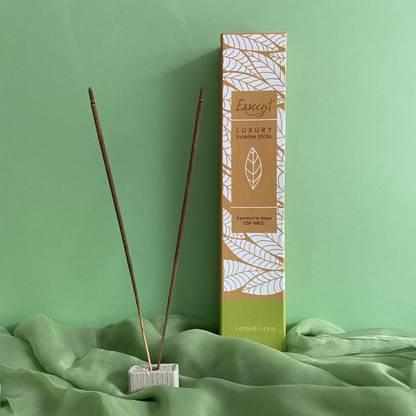 Esscent Lemongrass: Premium Flower-based Incense Sticks Lemongrass