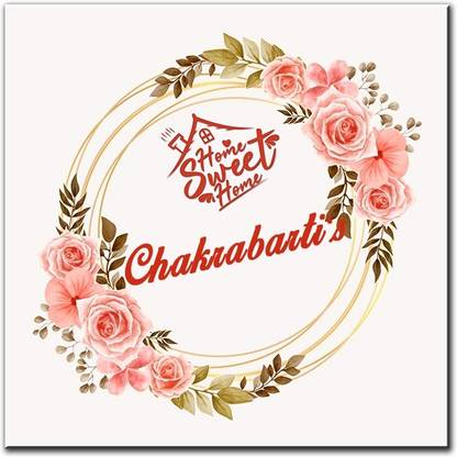Midas Craft Polypropylene Chakrabarti's Name Plate