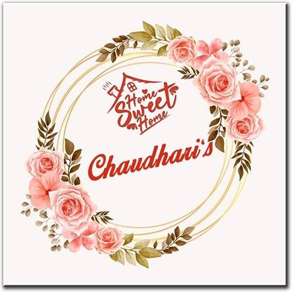 Midas Craft Polypropylene Chaudhari's Name Plate