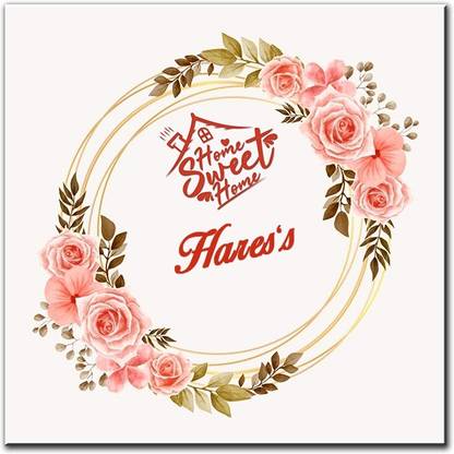 Midas Craft Polypropylene Hares's Name Plate