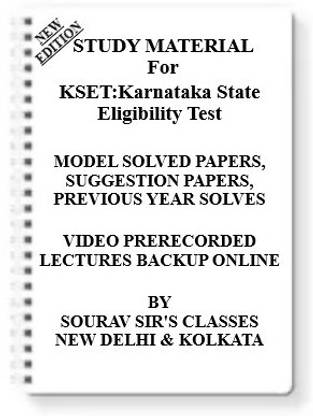 KSET Karnataka State Eligibility Test [ PACK OF 4 BOOKS ] Study Material +MODEL SOLVED PAPERS+SUGGESTION PAPERS+PREVIOUS YEAR SOLVES+VIDEO PRERECORDED LECTURES BACKUP ONLINE