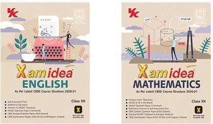 Xamidea English & Mathematics Class 12 - CBSE(2020-21) (Set Of 2 Books)