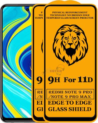 Xester Edge To Edge Tempered Glass for Redmi Note 9 Pro Max