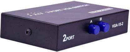 JDS PREMIUM VGA 2 in 1 Out 2 Port VGA Switch Press Button to 2 Way VGA Video Switch Media Streaming Device