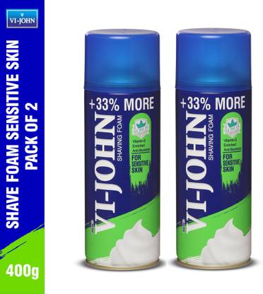 VI-JOHN Shaving Foam For Sensitive Skin combo