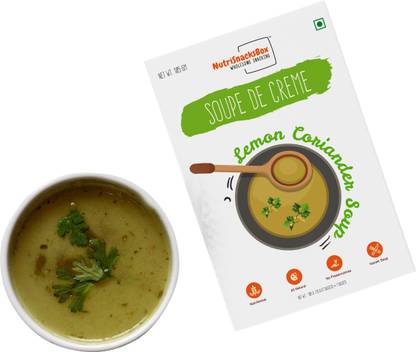 NutriSnacksBox Instant Sugar Free Lemon Coriander Soup (7 Sachets) Sugar Free