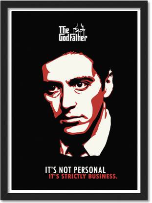 Al Pacino godfather Framed Poster for Room & Office(10x13 inch,Framed) Paper Print