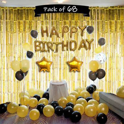 BBS DEAL Solid Happy Birthday Letter Foil Balloon Balloon