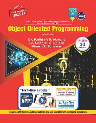 Object Oriented Programming ( SPPU Second Year In Sem Exam Book IT Branch )