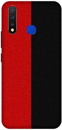 SSMORYA Back Cover for Vivo U20 Red Denim Printed