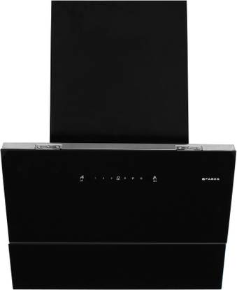 FABER Apex FLHC SC BK 60 Auto Clean Wall Mounted Black, Silver 1500 CMH Chimney
