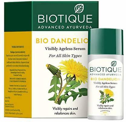 BIOTIQUE Bio dandelion Ageless Lightening Serum