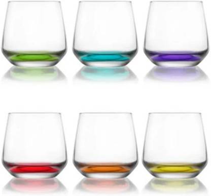 Gurallar (Pack of 6) Coral 345CC Glass Set Whisky Glass