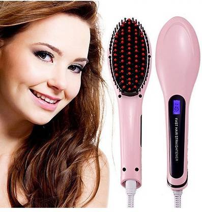 RISHTAVIA HQT-906 Fast Hair Straightener Brush Hair Straightener Brush