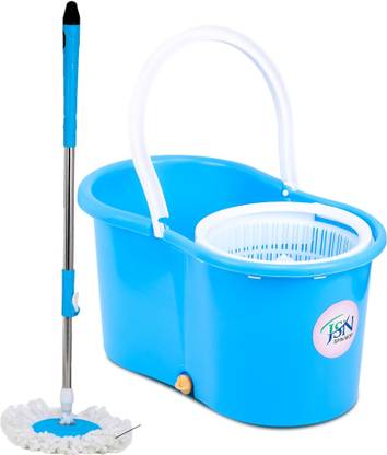 JSN Magic Spin Bucket Mop With 1 Refill Mop Set