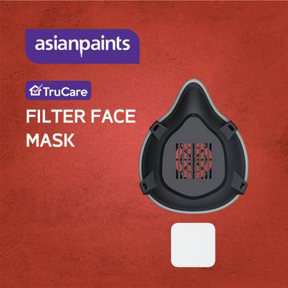 Asian Paints TruCare Filter face mask with Non woven melt blown replacable filters (Set of 5) Reusable