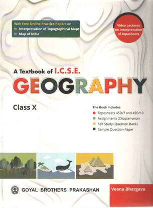 A Text Book Of Icse Geography Class - 10