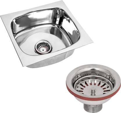 RENVOX Kitchen Sink 18X16X9 Inches Glossy Finish Stainless Steel Sink Premium Range || Kitchen Accessories || Kitchen Sink Stainless Steel || Bathroom ...