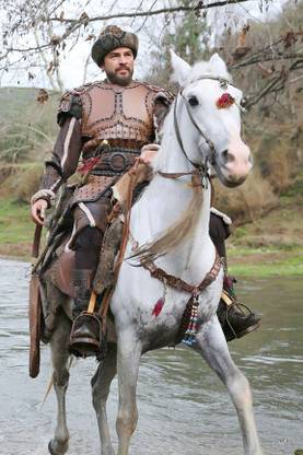 Ertugrul ghazi On Hourse KAYI Dirilis Drama Serial painting Paper Print