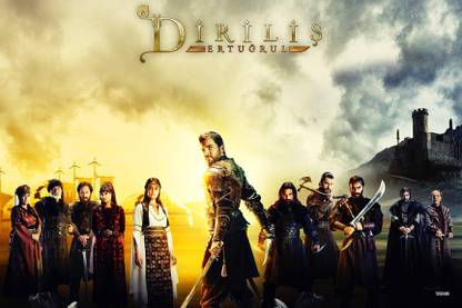 ertugrul ghazi drama serial Main poster Paper Print