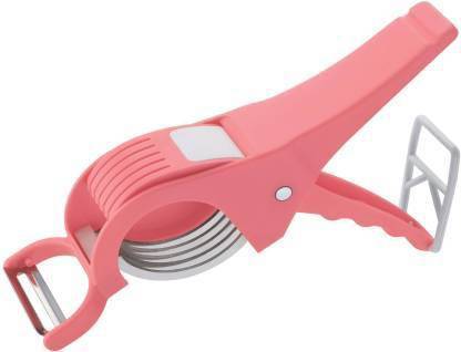 MG STORE multipurpose green veg peeler and cutter home use 2 in 1 nicer vegetable cutter chopper Vegetable & Fruit Slicer (1 Cutter with Peeler) Vegetable & Fruit Grater & Slicer