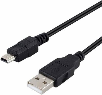 Darahs Lightning Cable 2 A 1.5 m USB 2.0 A to Mini 5 pin B Cable for External HDDS Camera Card Readers-(1.5 mETER)