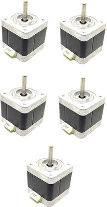 INVENTO 5Pcs Nema 17, 4 Kg-cm Bipolar Stepper Motor For CNC Robotics DIY Projects 3D Printer Automotive Electronic Hobby Kit