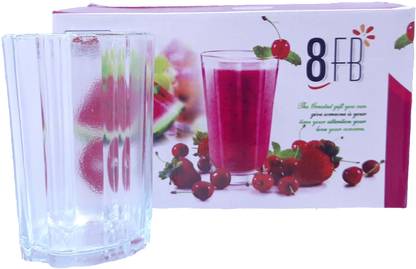 Siddharth Collection (Pack of 6) 8 FB pack of 6 Glass Set Water/Juice Glass