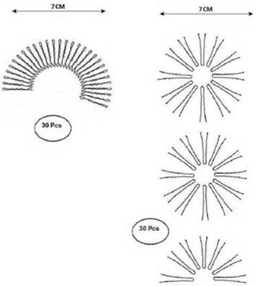 Gogi Enterprises Set Of 60 Pcs of Hair pins, 30 Pcs (7 cm) Curved U Shape For Bun Juda And 30 Pcs (7 cm) of Curve Bob Bobby Hair Pins or Clips Barrette Styling Tools Accessories for Girls & Women- Black Hair Pin