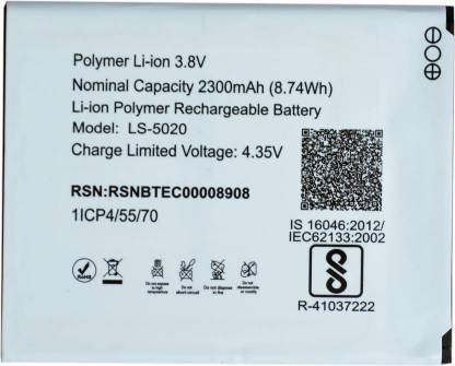 RD Traders Mobile Battery For  LYF WATER 10