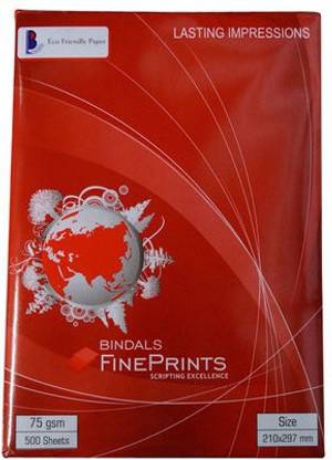 BINDALS FINE PRINTS UNRULED A4 75 gsm Drawing Paper