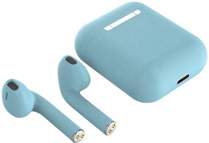 TSV TSV One Touch Control Bluetooth Earphone Headset 5.0 Bluetooth 10 Meters Range Headset Design For Making Insta Reels,Tiktok Video,Youtube Vlogs Bluetooth