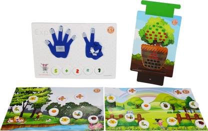 Butterfly FIelds Number Blocks for Kids 3 Years 4 year 5 Years Girls Boys - Magnetic Toys for Kids - Multicolor Brain Development Toy Remove Fear of Math | Activity Based Learning Toy for Girls & Boys | 24 Pieces Magnetic Numbers Educational Board Games