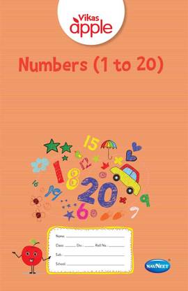 Apple Numbers 1 TO 20 JR.K.G. |English| Pre School Book|