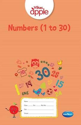 Apple Numbers 1 TO 30 JR.K.G. |English| Pre School Book|