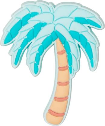 Crocs Palm Tree Aqua Blue Jibbitz Plastic Shoe Charm
