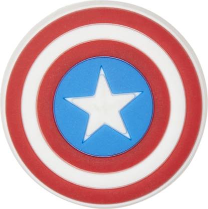 Crocs Captain America Shield Jibbitz Plastic Shoe Charm