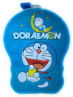 jain bandhu Dora-emon Design Coin Bank, Piggy Bank. Made Of Steel.Comes With Lock & Key Coin Bank