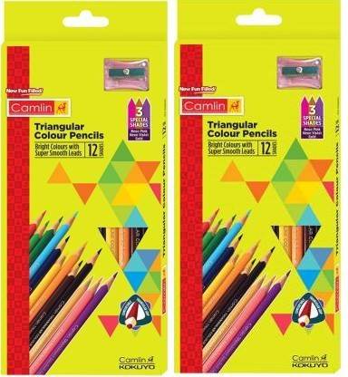 Camlin art creation 12 Shaped Color Pencils
